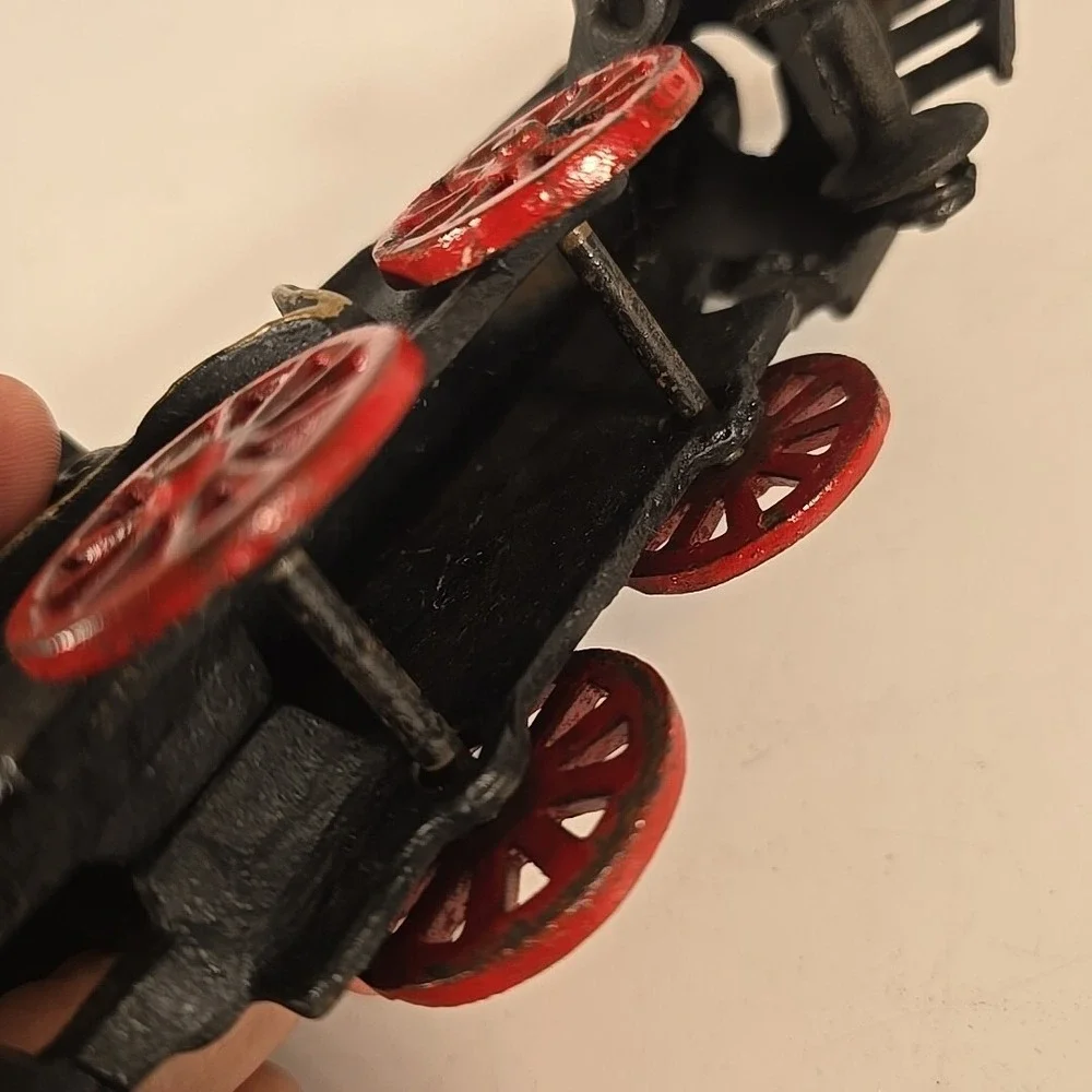 Vintage Cast Iron Black‎ Steam Engine #50 Train Locomotive Toy Made In Japan